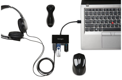 Kensington UH4000 USB 3.0 4-Port Hub for Windows and Mac