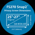 FS270 Snap2™ Privacy Screen for 25”-27” Widescreen Monitors (16:9 / 16:10)