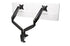 SmartFit® One-Touch Height Adjustable Dual Monitor Arm - Black