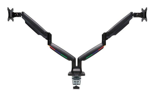 SmartFit® One-Touch Height Adjustable Dual Monitor Arm - Black