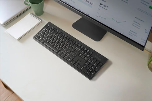 KB270 EQ Rechargeable AI keyboard with Copilot Key – Wireless – Full-Size
