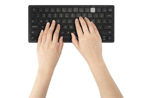 Multi-Device Dual Wireless Compact Keyboard