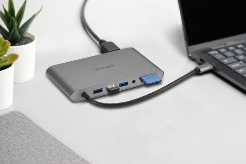 UH1440P USB-C 5Gbps Dual Video Driverless Mobile Dock – 85W Pass-Through Power – DP/HDMI/VGA