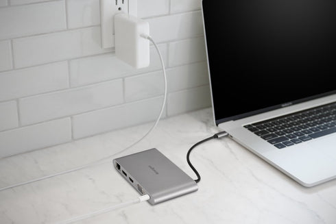 UH1440P USB-C 5Gbps Dual Video Driverless Mobile Dock – 85W Pass-Through Power – DP/HDMI/VGA
