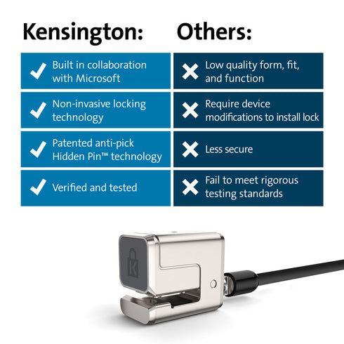 Keyed Cable Lock for Surface Pro and Surface Go