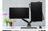SmartFit® One-Touch Height Adjustable Dual Monitor Arm - Black